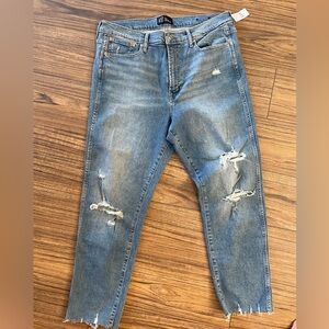 Gap jeans, NWT, high rise, distressed. Size 16